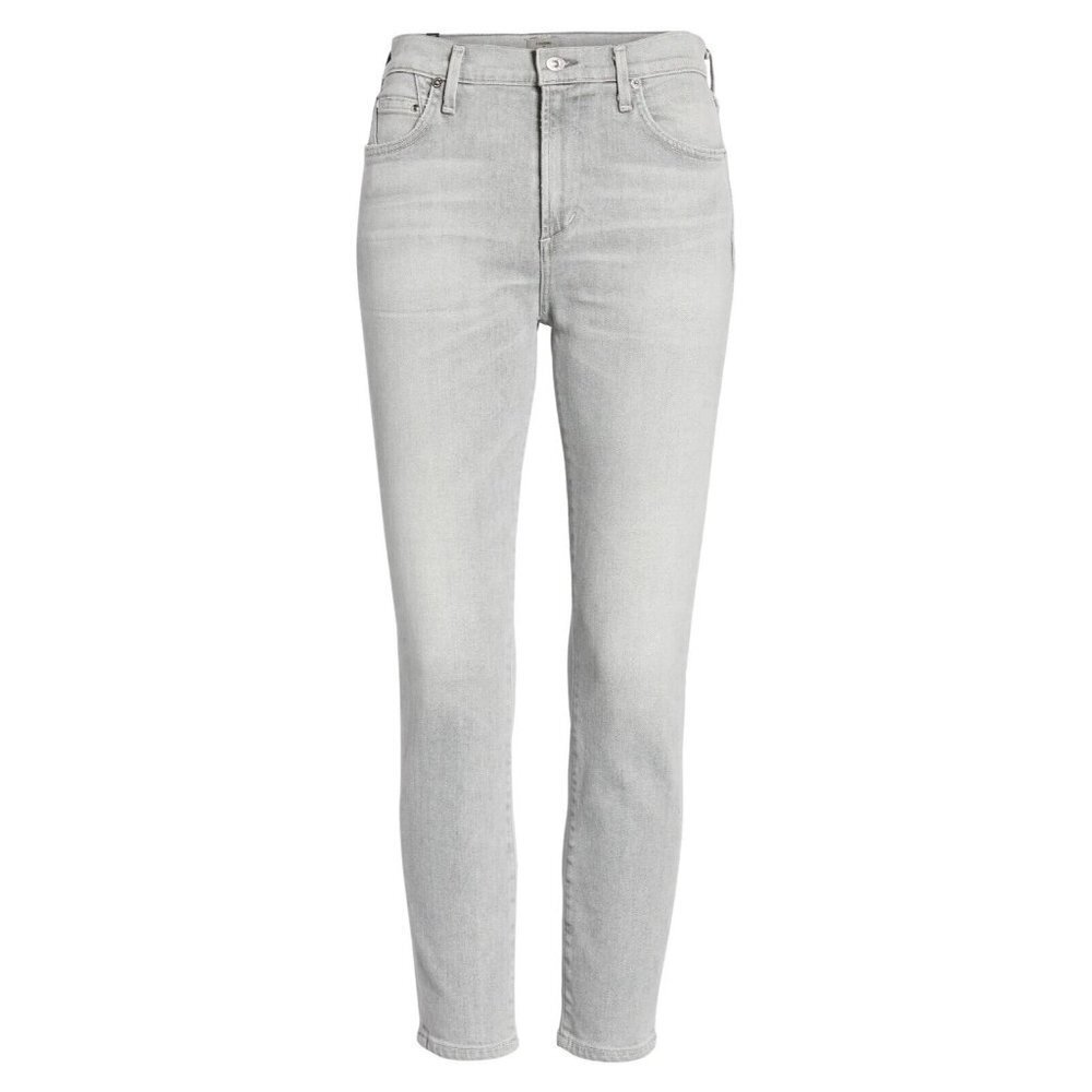 NWT Citizens of Humanity Rocket Crop in Phantom Gray High Rise Skinny Jeans 24